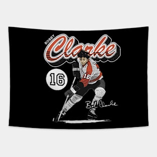 Bobby Clarke Philadelphia Retro Script Tapestry