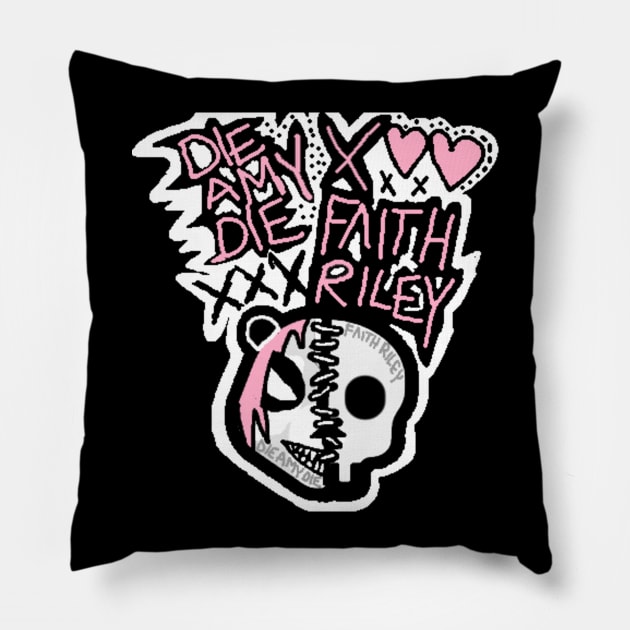 BAD AMY & FAITH RILEY Pillow by KVLI3N