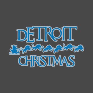 Detroit Lions Christmas T-Shirt