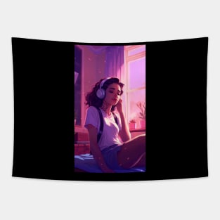 Lofi Girls Dreamscapes Tapestry