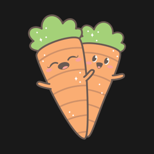 Cute Happy Kawaii Carrots T-Shirt