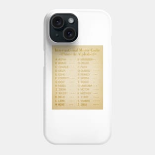 Morse Code Alphabet Phone Case