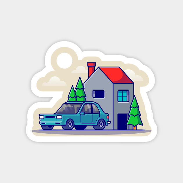 House And Car Cartoon House And Car Cartoon TeePublic