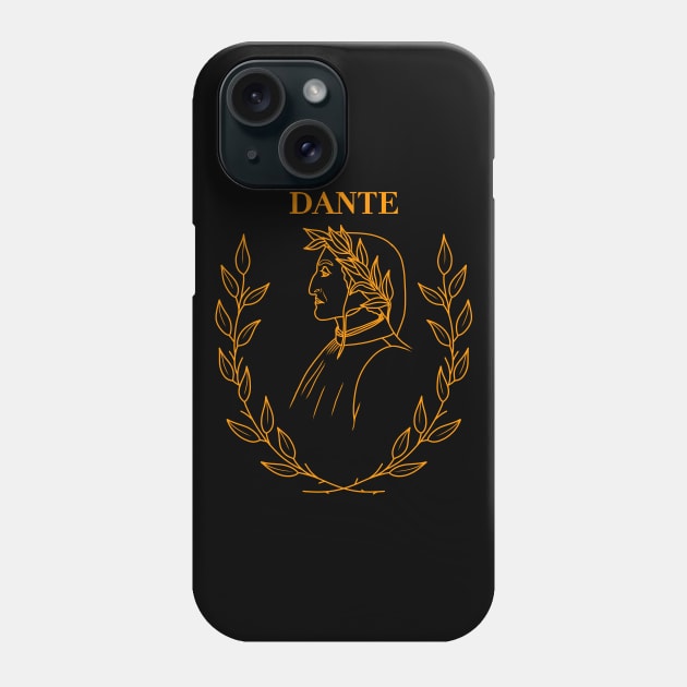 HomeSchoolTattoo Dante Alighieri Phone Case by HomeSchoolTattoo