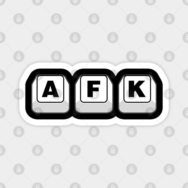 AFK "Away From Keyboard" Video Game Magnet by TextTees