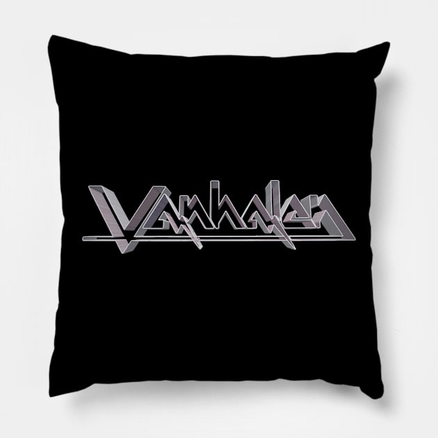 Van Halen - Original First Album VH logo Outline 3D Pillow by RetroZest