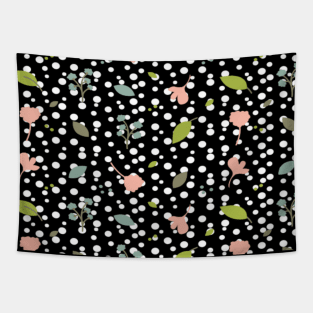 Pink/Green and Polka Dot Pattern Tapestry