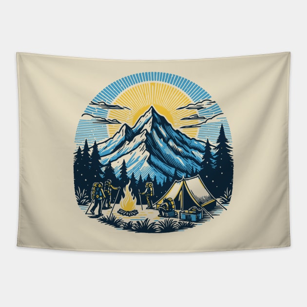 Hiking Tapestry by Yaydsign