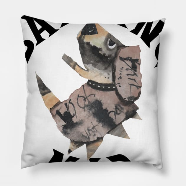 Barking Mad Pillow by KristinaEvans126