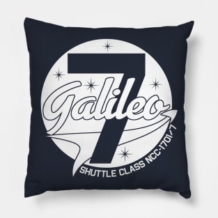 Galileo Seven White Pillow