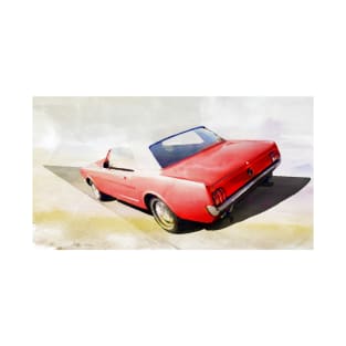 Vintage american muscle car in watercolor T-Shirt