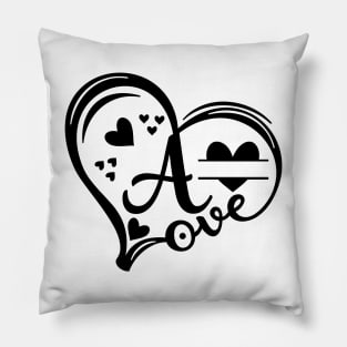 Love monogram Abjad logo Kids Pillow