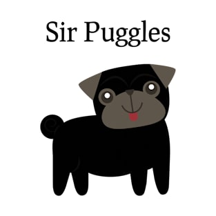 Sir Puggles Cute Pug Dog T-Shirt