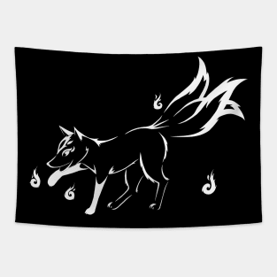 Kitsune (white) Tapestry