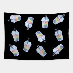 Boba Tea Rainbow Pride Tapestry