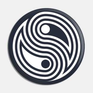 Modern Yin Yang symbol Pin