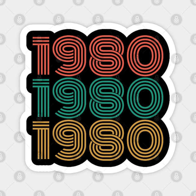 1980: Vintage 1980 Magnet by ahmad211