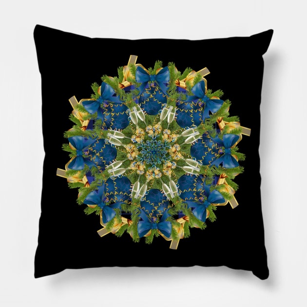 Champagne mandala Pillow by burenkaUA