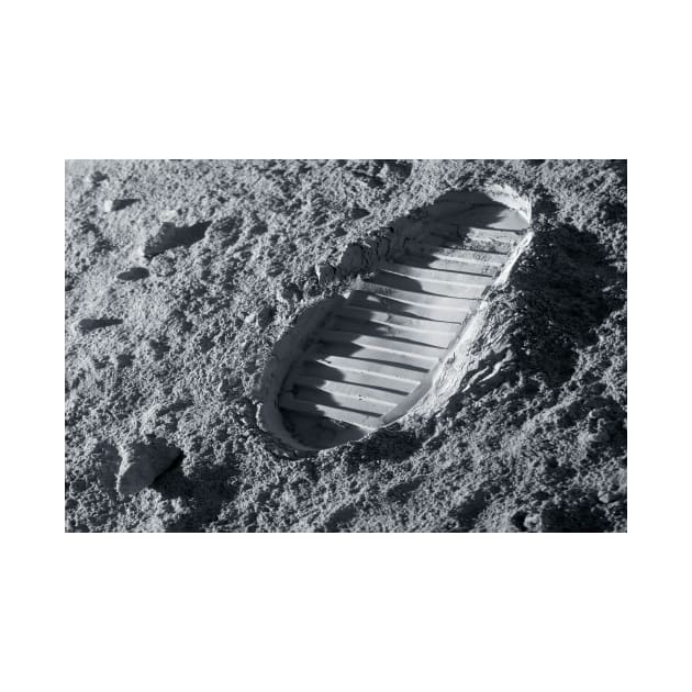 Astronaut footprint on the Moon (C002/6983) by SciencePhoto