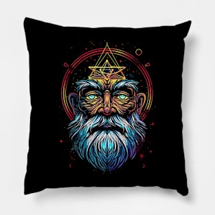 Macabre Old Sorcerer Pillow