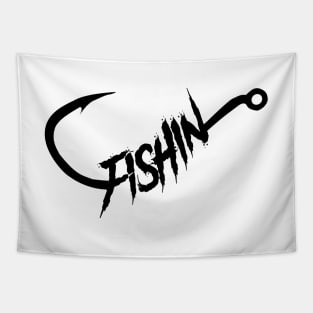FISHIN Brand Logo Tapestry