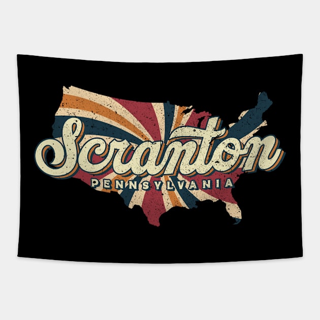 Scranton Pennsylvania hometown Tapestry by SerenityByAlex