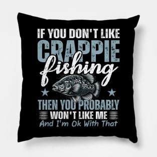 funny crappie fishing gift idea,fishing dad,fishing grandpa,fishers gifts, Pillow