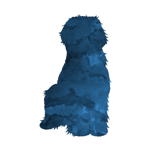 Labradoodle / Goldendoodle Dog Silhouette by TheJollyMarten