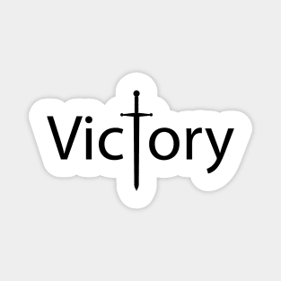 Victory artistic typography design Magnet