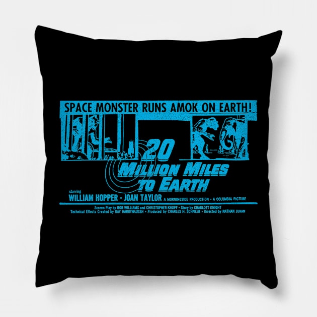 The Beast from Space! Pillow by TheUnseenPeril