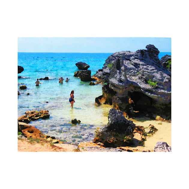 St. George Bermuda - Bathing in the Ocean by SusanSavad