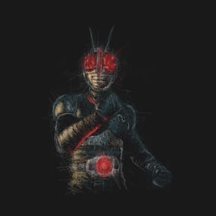 Kamen Rider Black RX Scribble Art T-Shirt