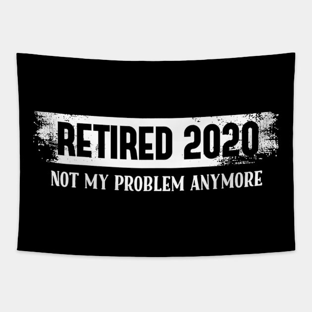 Retired Teacher 2020 Gift Funny Retired Teacher 2020 Outfit Tapestry by lohstraetereva