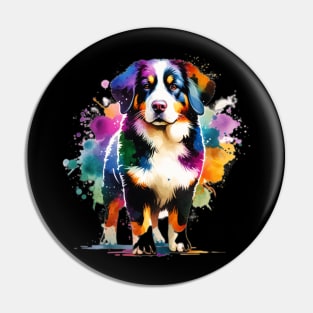 Watercolor Appenzeller Sennenhund Pin