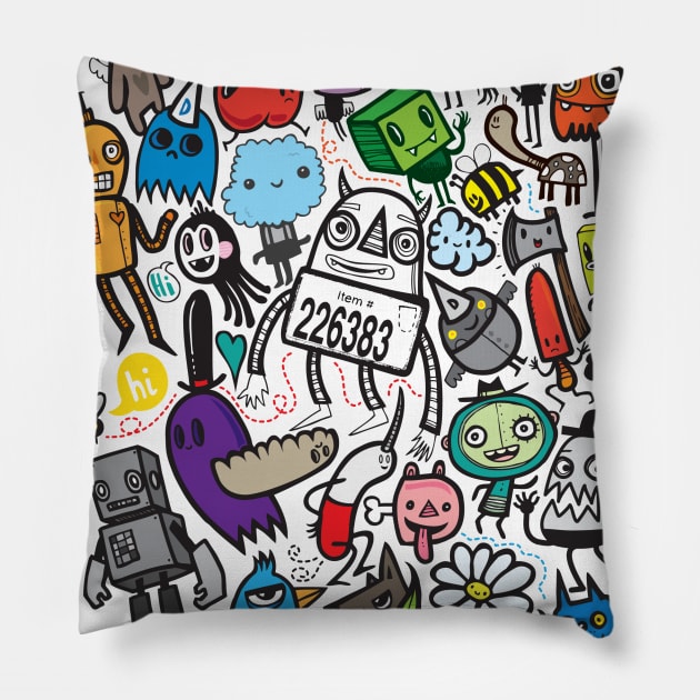 All My Friends Have Color Pillow by wotto