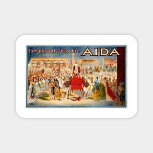 VERDI AIDA by Hippodrome Opera Co 1908 Cleaveland Vintage Theater Art Poster Magnet