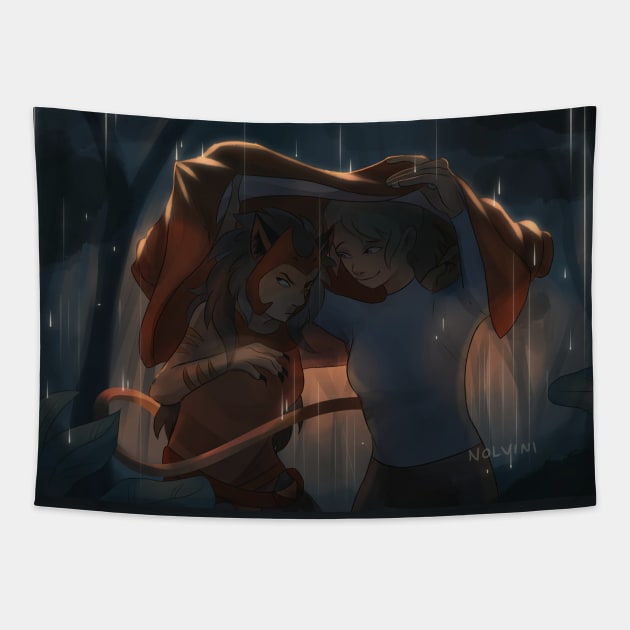 In the Rain Tapestry by Nolvini