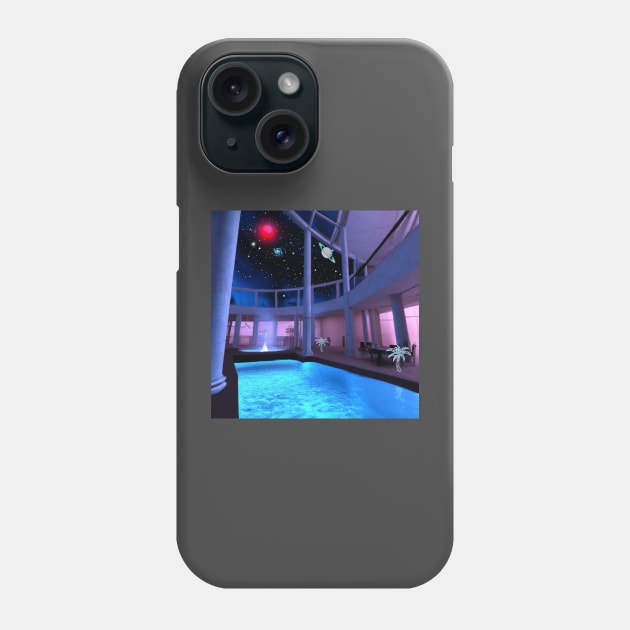 starry pool Phone Case by lofi_retrowave