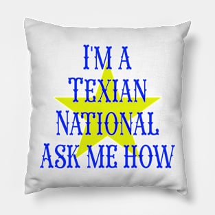 I am a Texian National Pillow