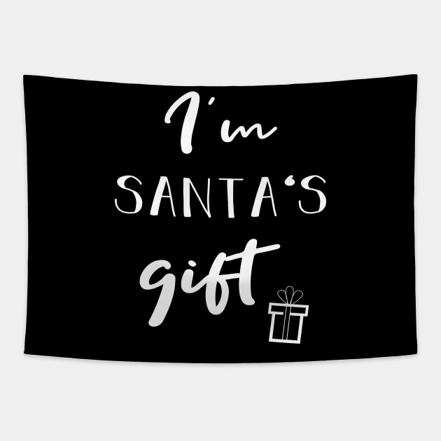 I'm Santas Gift | pregnancy announcement Tapestry by Die Designwerkstatt