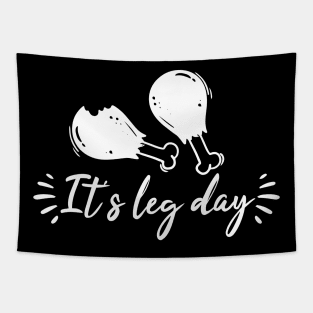 It's Leg Day, Thanksgiving, Funny Thanksgiving Gift, Feast Mode, Fall Gift, Happy Fall Y'all Gift, Holiday Gift for family, Mom Dad Sister Brother Son Daughter Tapestry