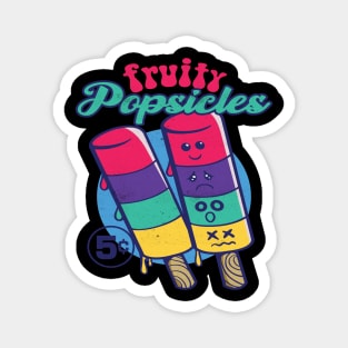 fruity popsicle ice cream Magnet