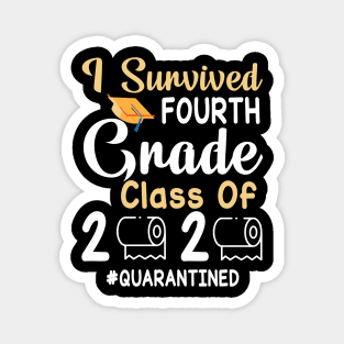 I Survived Fourth Grade Class Of 2020 Toilet Paper Quarantined Fighting Coronavirus 2020 Win Magnet