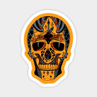 Orangrey Time Skull Magnet