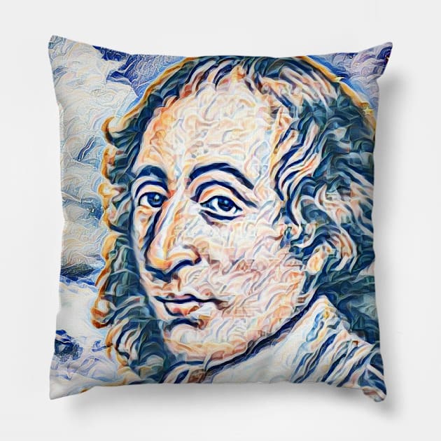 Blaise Pascal Portrait | Blaise Pascal Artwork 13 Pillow by JustLit