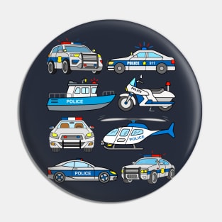 Police Vehicles Pin