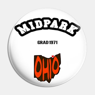 ☄️ Middleburg Hts Ohio Strong, Ohio Map, Grad 1971, City Pride Pin