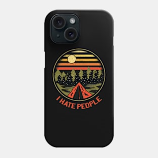 I hate people Phone Case