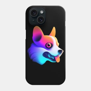 Corgi Cyberpunk Halloween Synthwave Spooky Phone Case