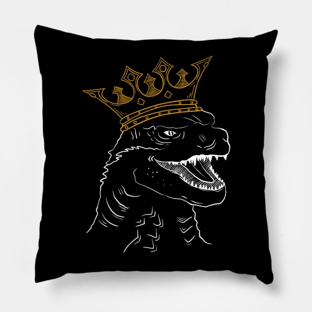 King of Monsters Pillow by Creighcreigh